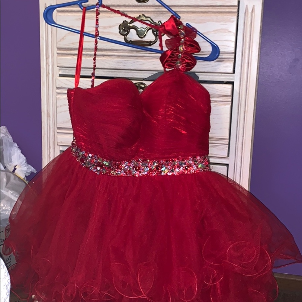 Red homecoming dress
